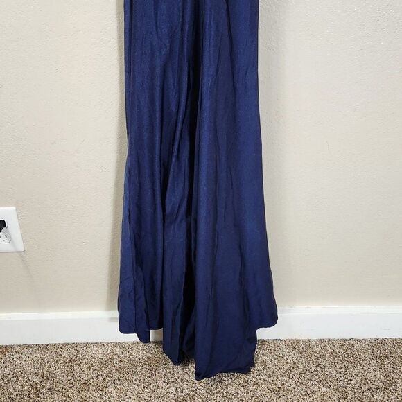 La Femme Navy Trumpet Off Shoulder Sexy Classic Beauty Size 0 28450 - Picture 12 of 16